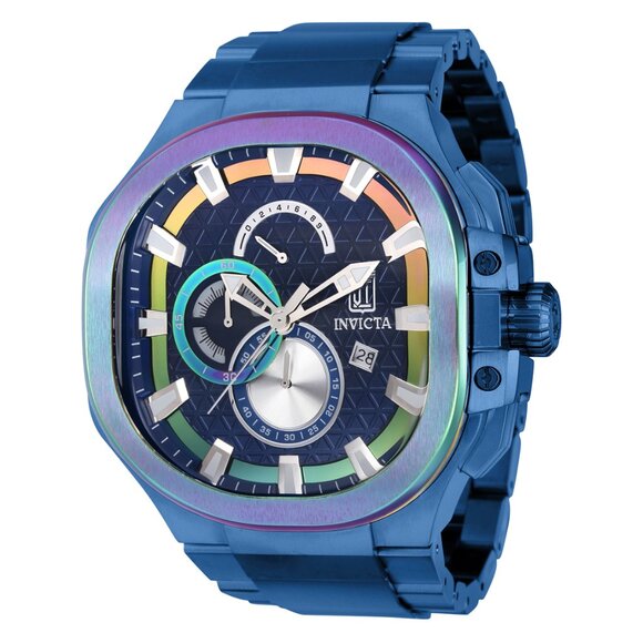 Invicta JT Jason Taylor Men's Blue/Iridescent Watch 52mm New! Limited to #999! - Picture 2 of 8